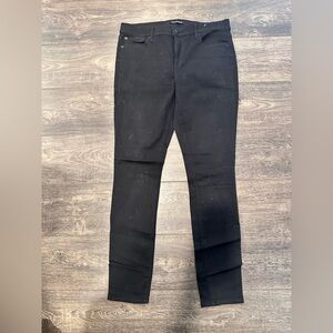 Express Stretch Mid Rise Legging Skinny Jeans in Black, Womens size 12L